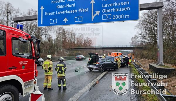 Einsatzfoto Verkehrsunfall Autobahn 05.02.2024